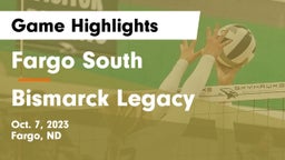 Fargo South  vs Bismarck Legacy  Game Highlights - Oct. 7, 2023