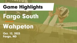 Fargo South  vs Wahpeton  Game Highlights - Oct. 12, 2023