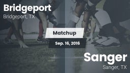 Matchup: Bridgeport High vs. Sanger  2016