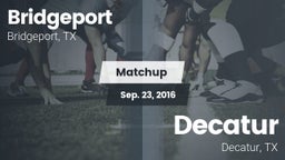 Matchup: Bridgeport High vs. Decatur  2016