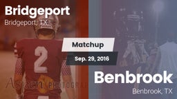 Matchup: Bridgeport High vs. Benbrook  2016