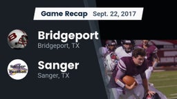 Recap: Bridgeport  vs. Sanger  2017