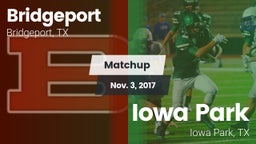 Matchup: Bridgeport High vs. Iowa Park  2017