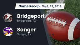Recap: Bridgeport  vs. Sanger  2019