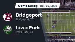 Recap: Bridgeport  vs. Iowa Park  2020