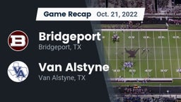 Recap: Bridgeport  vs. Van Alstyne  2022