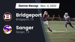 Recap: Bridgeport  vs. Sanger  2022