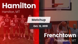 Matchup: Hamilton  vs. Frenchtown  2018
