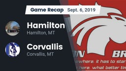 Recap: Hamilton  vs. Corvallis  2019