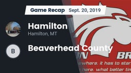 Recap: Hamilton  vs. Beaverhead County 2019