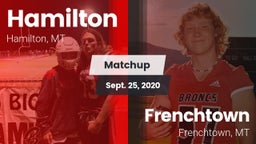 Matchup: Hamilton  vs. Frenchtown  2020