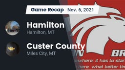 Recap: Hamilton  vs. Custer County  2021