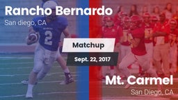 Matchup: Rancho Bernardo vs. Mt. Carmel  2017