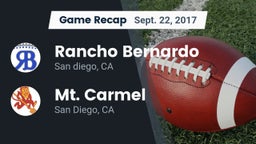 Recap: Rancho Bernardo  vs. Mt. Carmel  2017