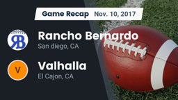 Recap: Rancho Bernardo  vs. Valhalla  2017