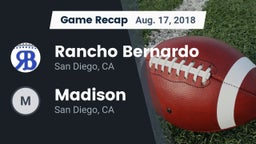 Recap: Rancho Bernardo  vs. Madison  2018