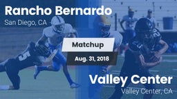 Matchup: Rancho Bernardo vs. Valley Center  2018