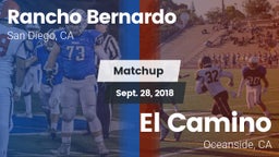 Matchup: Rancho Bernardo vs. El Camino  2018