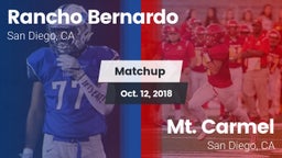 Matchup: Rancho Bernardo vs. Mt. Carmel  2018