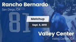 Matchup: Rancho Bernardo vs. Valley Center  2019