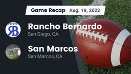 Recap: Rancho Bernardo  vs. San Marcos  2022