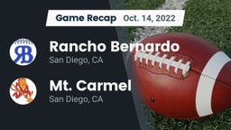 Recap: Rancho Bernardo  vs. Mt. Carmel  2022
