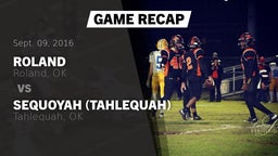 Recap: Roland  vs. Sequoyah (Tahlequah)  2016