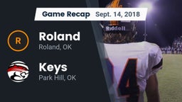 Recap: Roland  vs. Keys  2018