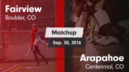 Matchup: Fairview  vs. Arapahoe  2016