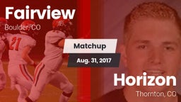 Matchup: Fairview  vs. Horizon  2017