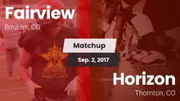 Matchup: Fairview  vs. Horizon  2017