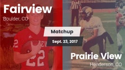 Matchup: Fairview  vs. Prairie View  2017