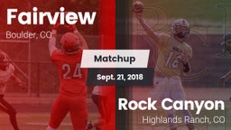 Matchup: Fairview  vs. Rock Canyon  2018