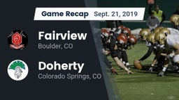 Recap: Fairview  vs. Doherty  2019