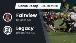 Recap: Fairview  vs. Legacy   2020