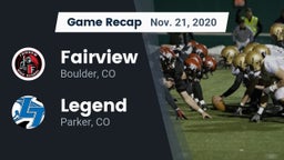 Recap: Fairview  vs. Legend  2020