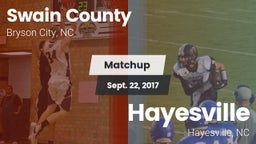 Matchup: Swain County High vs. Hayesville 2017