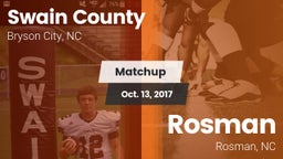 Matchup: Swain County High vs. Rosman  2017