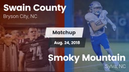 Matchup: Swain County High vs. Smoky Mountain  2018