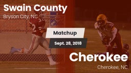 Matchup: Swain County High vs. Cherokee  2018