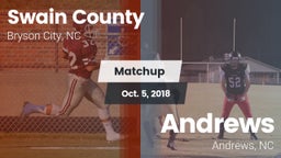 Matchup: Swain County High vs. Andrews  2018