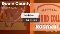 Matchup: Swain County High vs. Rosman  2018