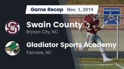 Recap: Swain County  vs. Gladiator Sports Academy 2019