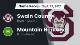 Recap: Swain County  vs. Mountain Heritage  2021