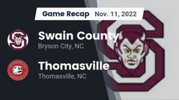 Recap: Swain County  vs. Thomasville  2022