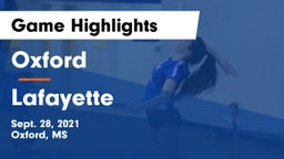 Oxford  vs Lafayette  Game Highlights - Sept. 28, 2021
