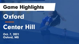 Oxford  vs Center Hill  Game Highlights - Oct. 7, 2021