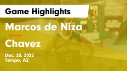 Marcos de Niza  vs Chavez  Game Highlights - Dec. 20, 2022