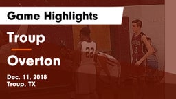 Troup  vs Overton  Game Highlights - Dec. 11, 2018