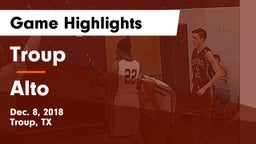 Troup  vs Alto  Game Highlights - Dec. 8, 2018